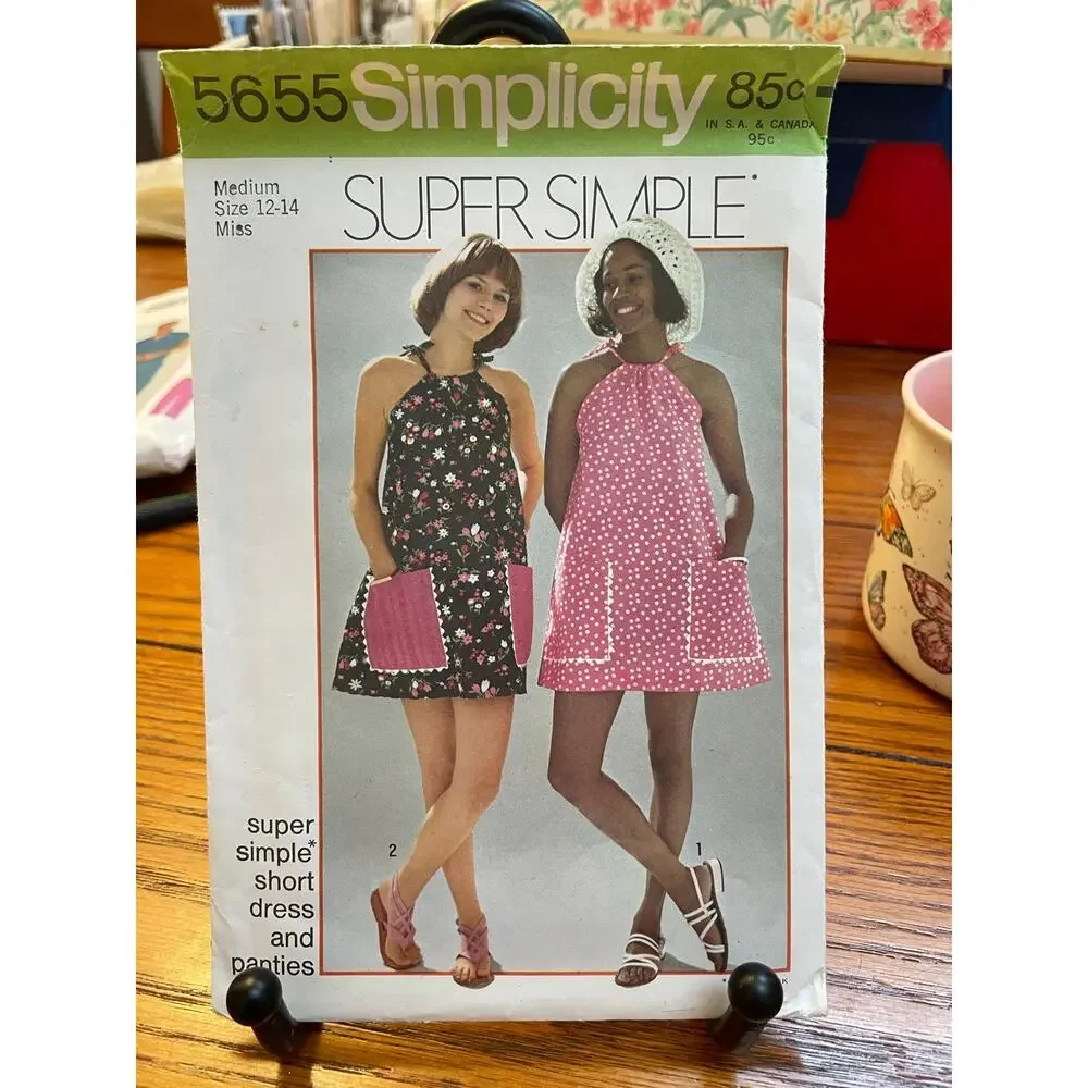 Vintage Sewing Pattern Lot of 7 McCall’s & Simplicity 1970s Misses Girls